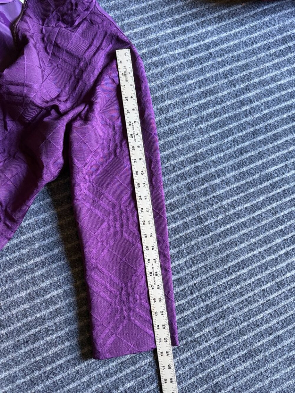 Chico's lightweight quilted Jacket Size Medium (Size 2) Purple - Picture 8 of 10